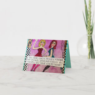 CARTÃO NOTECARD-IF VOCÊ TEM LOUCO, FAZER DO PROBLEMA