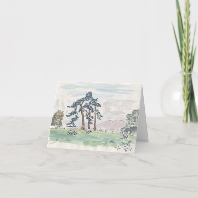 Cartão Notecard Inglês Countryside (Frente)