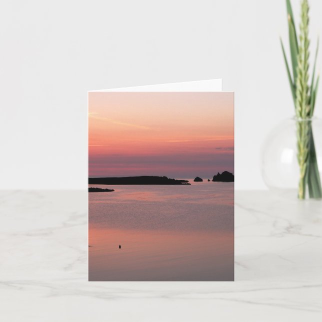 Cartão Notecard: Minorca Sunset (Frente)