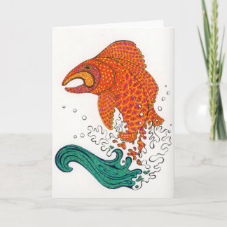 Cartão Notecard Peixe Nórdico