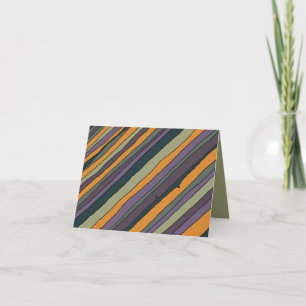 Cartão Notecard Personalizado de Stripes do Deserto