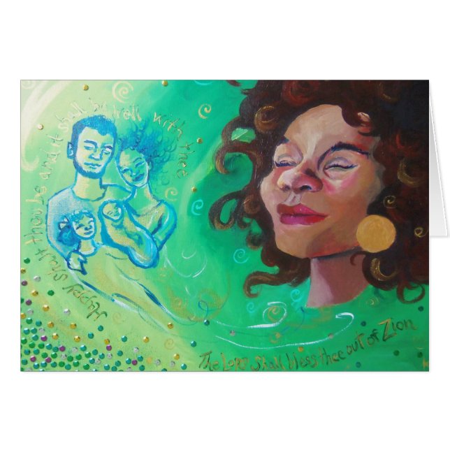 Cartão Notecard Psalm 128 (Frente horizontal)