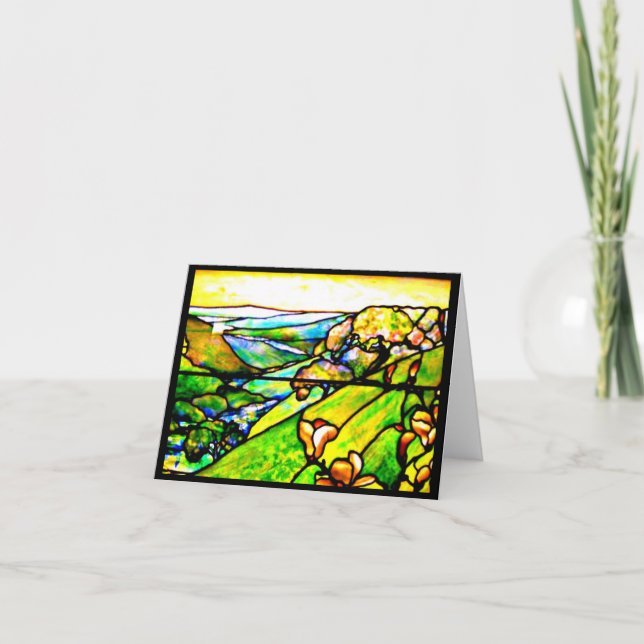 Cartão Notecard-Sained Glass-Louis Tiffany 4 (Frente)