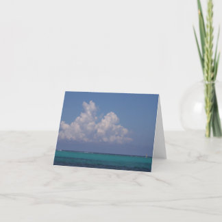 Cartão Notecard showing the Belize reef and horizon.