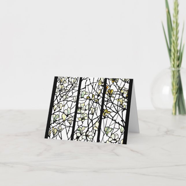 Cartão Notecard-Stained Glass-Louis Tiffany 8 (Frente)