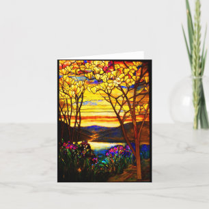 Cartão Notecard-Stained Glass-Tiffany 9