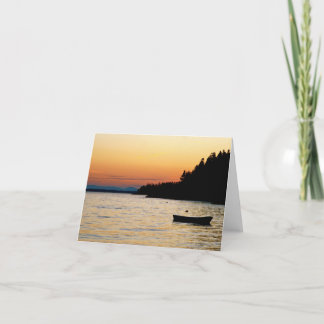 Cartão Notecard Stonington, Maine Sunset