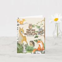 Notecard vazio com Woodcolor Woodland Animal