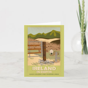 Cartão Notecard-Viagens vintage-Irlanda