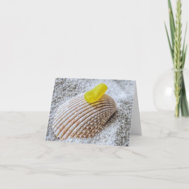 Cartão Notecard - Vidro do Mar Amarelo (Frente)
