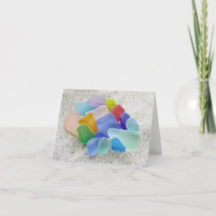 Cartão Notecard - Vidro Mar Multicolorido