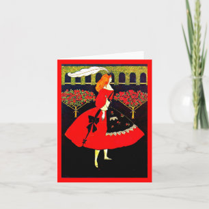 Cartão Notecard-Vintage Illustration-Aubrey Beardsley 15