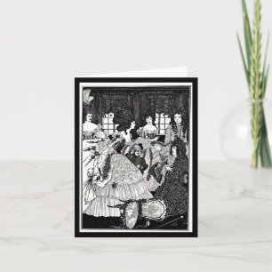 Cartão Notecard-Vintage Illustration-Aubrey Beardsley 18