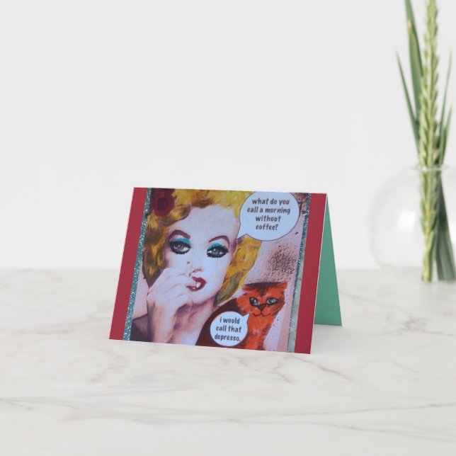 CARTÃO NOTECARD-WHAT DO YOU CALL A MORNING WITHOUT (Frente)