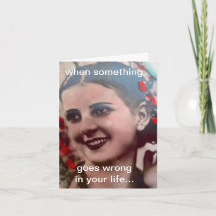 CARTÃO NOTECARD-WHEN ALGO VAI MAL EM SUA VIDA