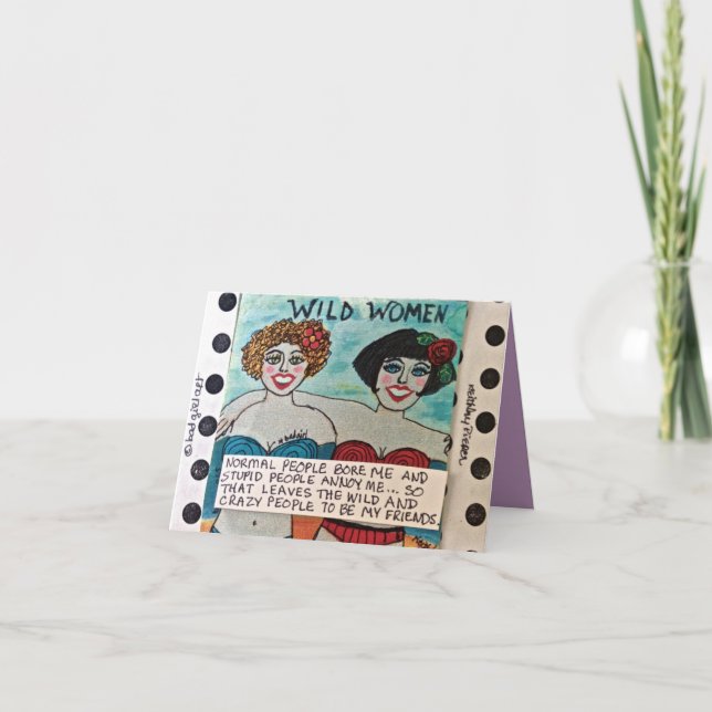 CARTÃO NOTECARD-WILD WOMEN CARD (Frente)