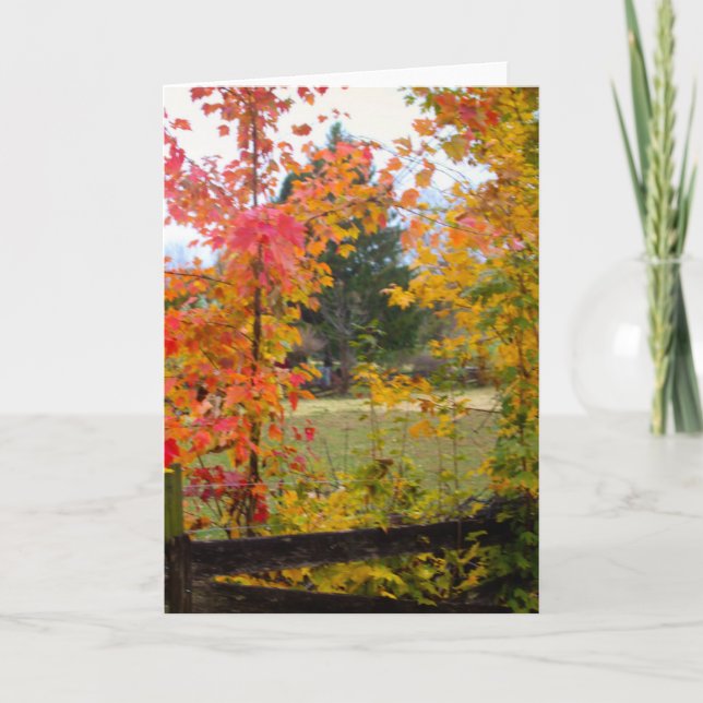 CARTÃO NOTECARD WITH RED TREE (Frente)