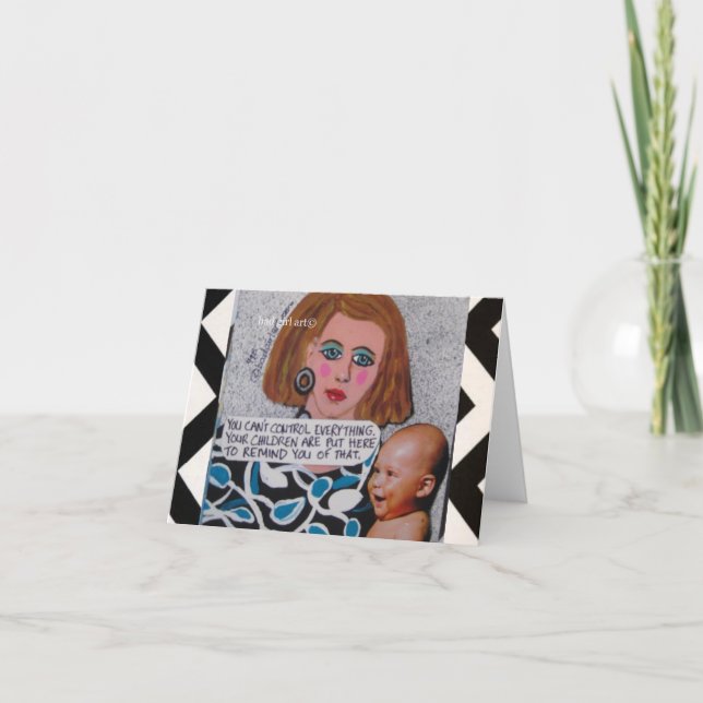 CARTÃO NOTECARD-YOU CAN'T CONTROL EVERYTHING (Frente)