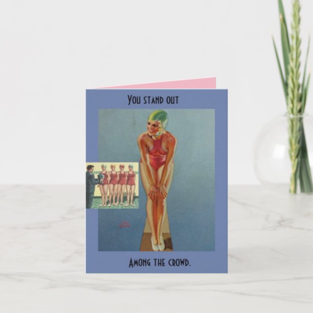 Cartão Notecard- you stand out among the crowd (Frente)