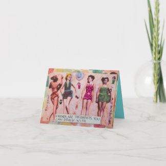 CARTÃO NOTECARDS-FRIENDS ARE LIKE THERAPISTS