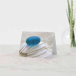 Cartão Notecards - Vidro marinho no Teal
