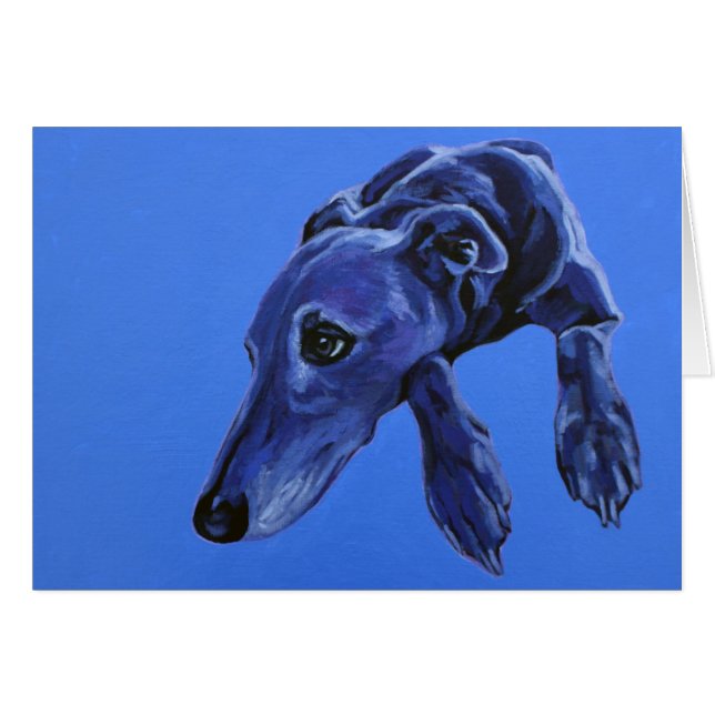 Cartão Notelet 'Cobalt Daydreet' (Frente horizontal)