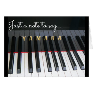 Cartão Notelet do teclado de piano