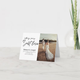 Cartão "Nothing fancy just love", Modern Minimalist Photo