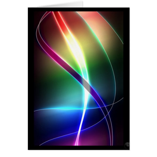 Cartão NOTÍCIAS DE DESIGNER DE abstrato (Frente)