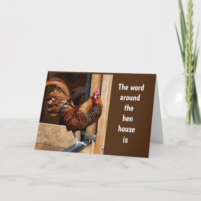 CARTÃO NOTÍCIAS EM TORNO DA CASA HEN É "FELIZ 40º" (Frente)