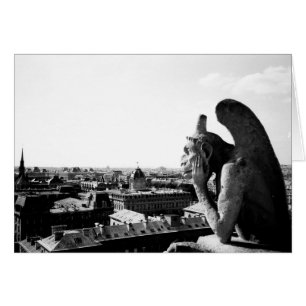 Cartão Notre Dame Gargoyle