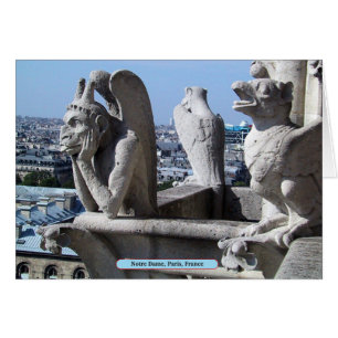 Cartão Notre Dame, Paris, França