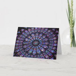 Cartão Notre Dame Rose Window