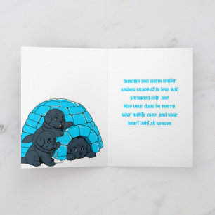 Cartão Notta Bears Casinha de Cachorro Igloo - Desejos de