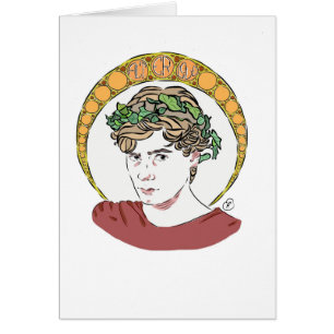 Cartão Nouveau da arte de Isak