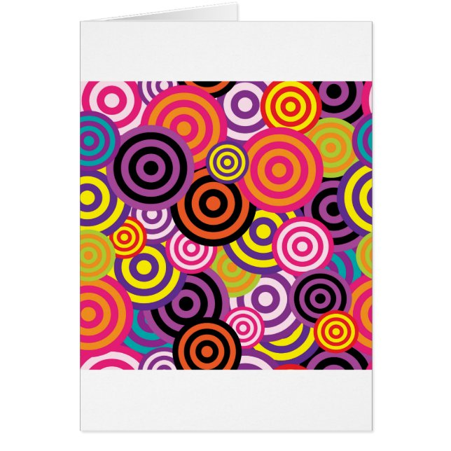 Cartão Nova Abstrato de Círculo (Frente)