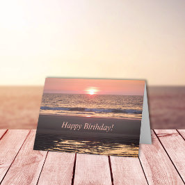 Cartão Nova Ascensão do Sol no Oceano