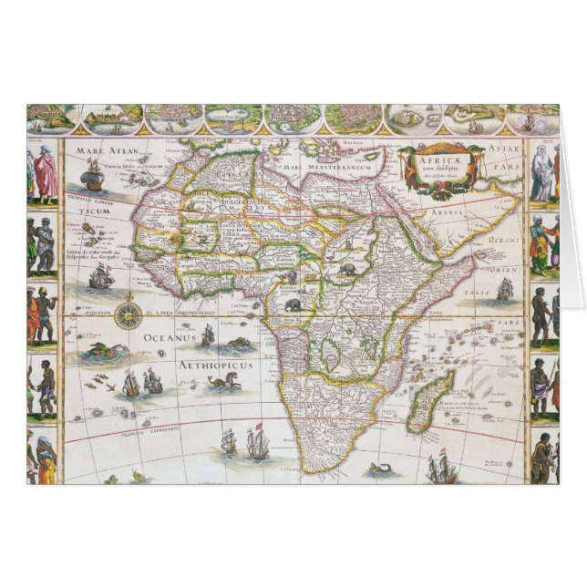 Cartão Nova de África, c.1617 (Frente Horizontal)