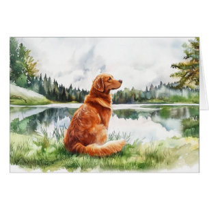 Cartão Nova Escócia Duck Tolling Retriever - Placa de 5"