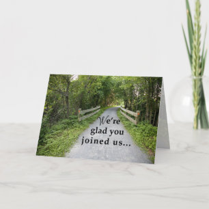 Cartão Nova estrada de sucesso para funcionários