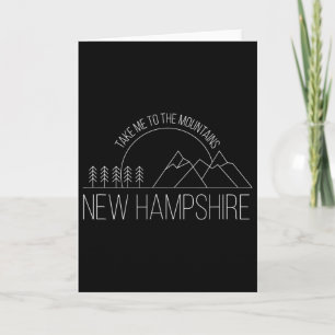 Cartão Nova Hampshire Lembrança Hiking Leve-me ao Monte