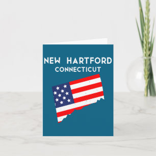 Cartão Nova Hartford Connecticut EUA Estado América Viage
