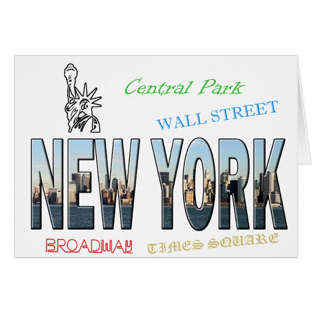 Cartão Nova Iorque (Frente Horizontal)