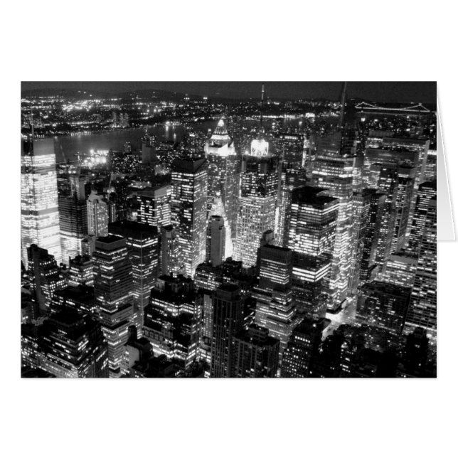 Cartão Nova Iorque de Manhattan (Frente Horizontal)