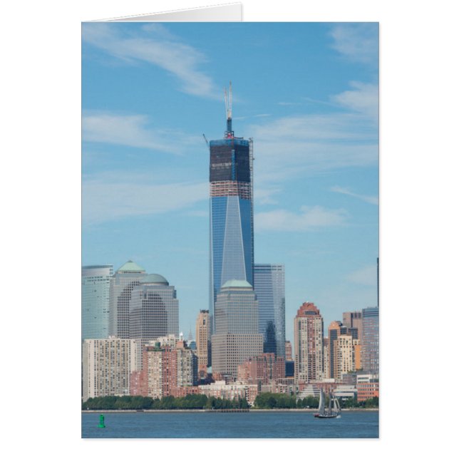 Cartão Nova Iorque, Nova Iorque. Manhattan City Skyline (Frente)