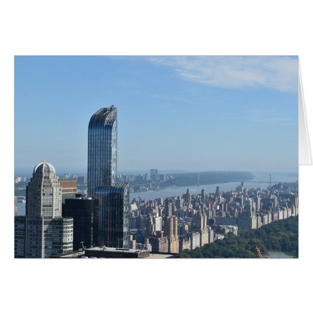 Cartão Nova Iorque, placa (Frente Horizontal)