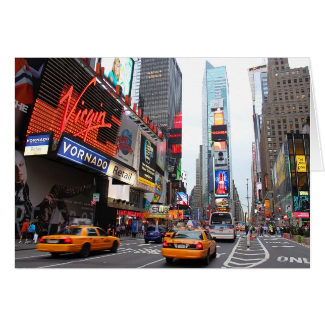 Cartão Nova Iorque Times Square (Frente Horizontal)