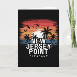 Cartão Nova Jersey Point Pleasant Surfando Surfista 