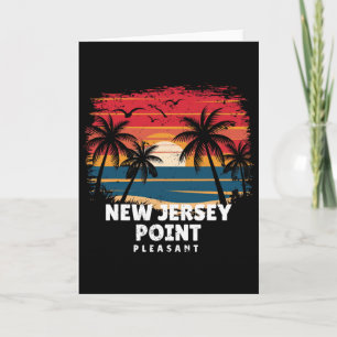 Cartão Nova Jersey Point Pleasant Surfista Palmeira So