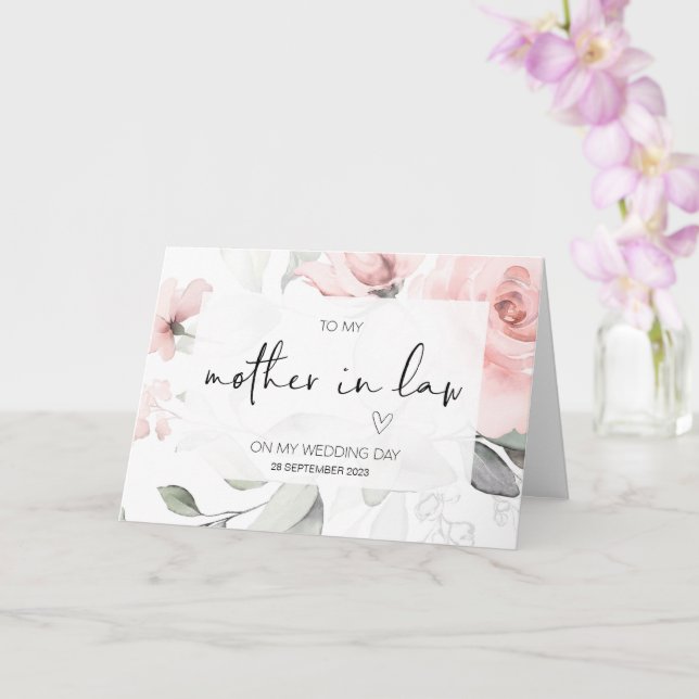 Cartão Nova Mãe no Casamento de Direito Obrigado do Carro (Orquídea)